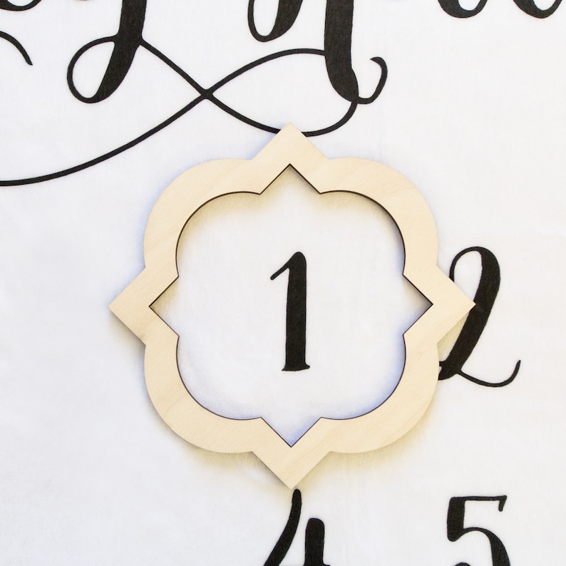 Quatrefoil Milestone Marker Baby Milestone Blanket Marker Etsy