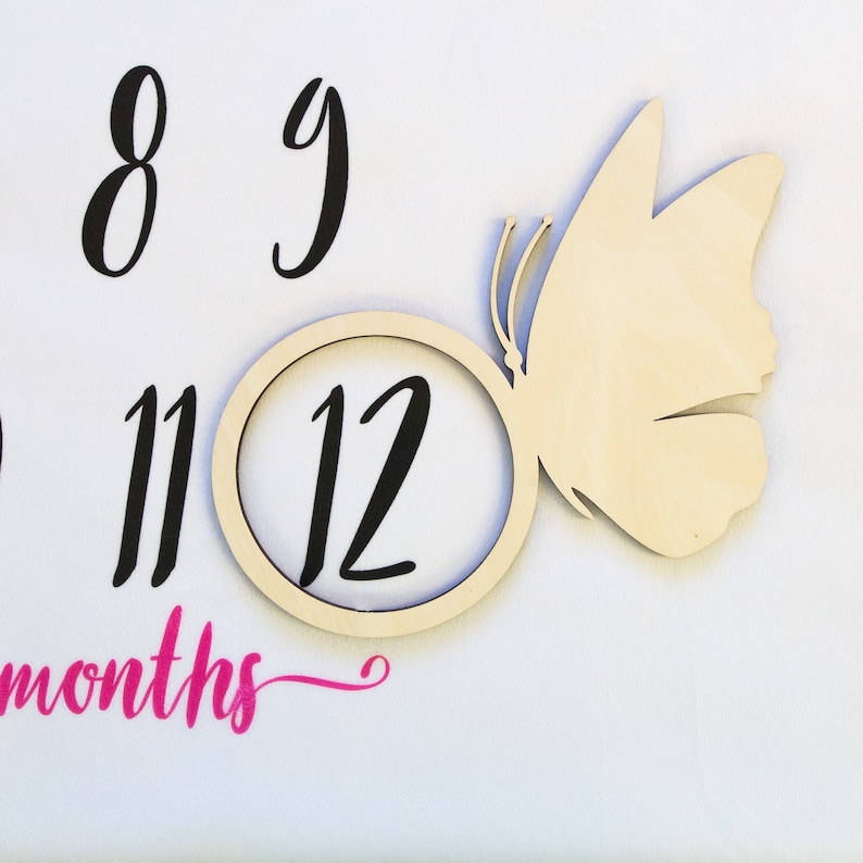 Butterfly Milestone Marker Baby Milestone Blanket Marker Etsy