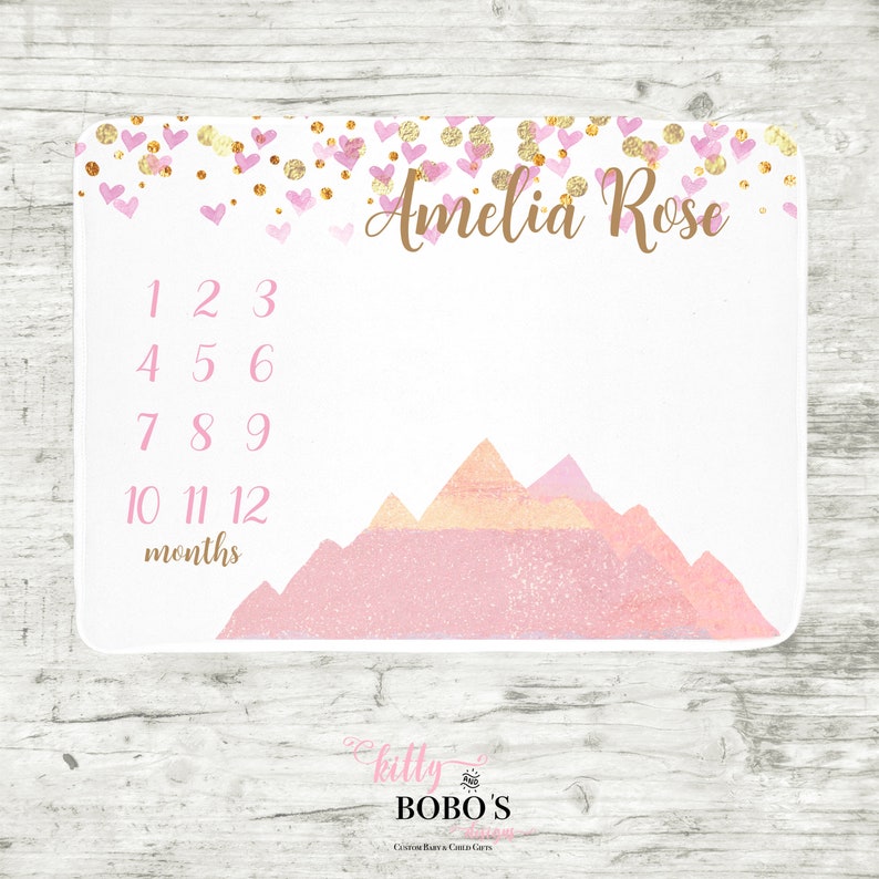 milestone blanket personalized