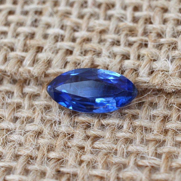 Natural royal blue Kyanite marquise cut stone 12x6mm Loose faceted gemstone for jewelry 2ct