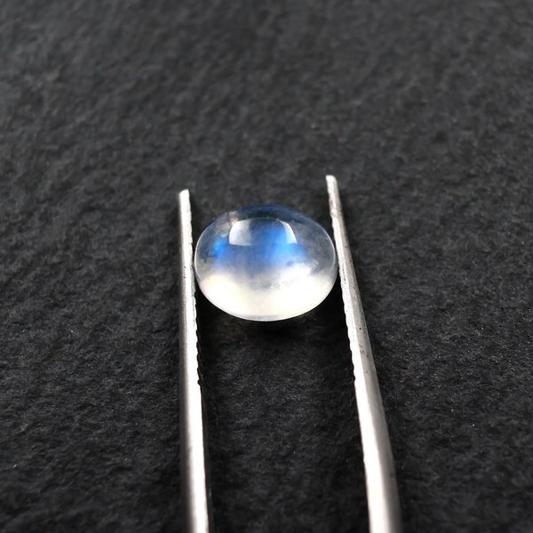 Blue Moonstone loose stone 1.73ct Oval cabochon gemstone 8x6mm