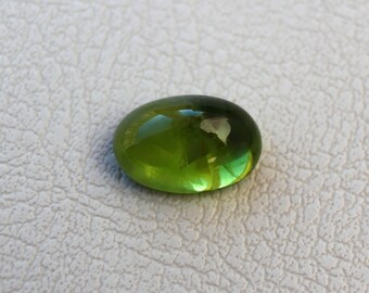 Cabujón de peridoto suelto de 8 x 12 mm, piedra ovalada natural para joyería, 4,53 ct.