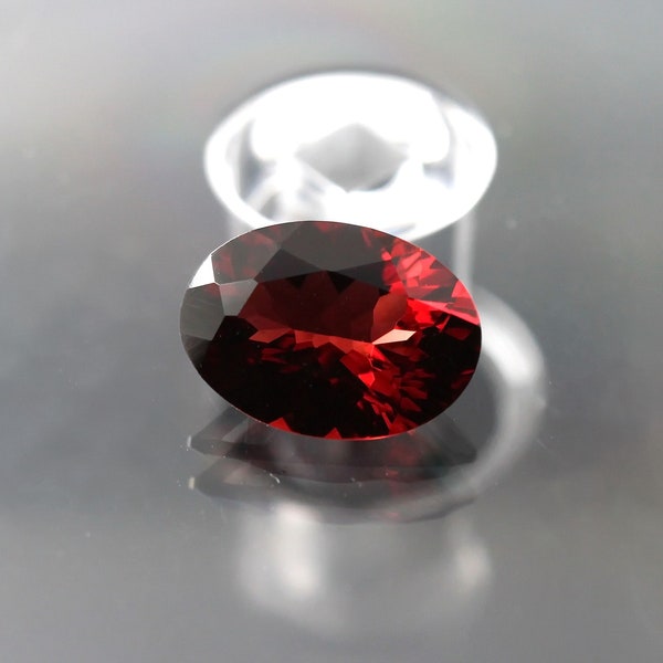 2.61ct Red Pyrope Garnet Loose Gemstone, Oval Faceted Cut | 10x7mm for Jewelry Making