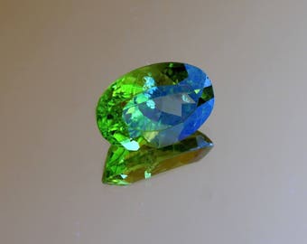 Arizona Peridot loose stone 10.07ct oval faceted Peridot Natural loose gemstone for jewelry