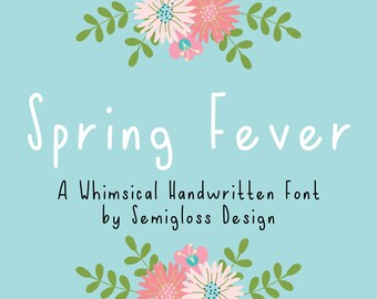 Handwritten Whimsical Font Download: Spring Fever