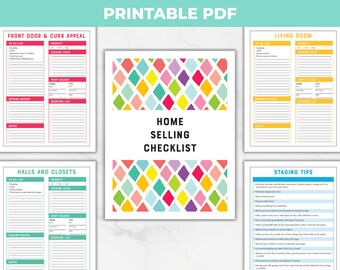 Printable Home Selling Checklist, Prepare Your Home for Selling, Home Sellers Planner Guide, DIY Home Staging To-Do List