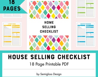 Printable Home Selling Checklist, Prepare Your Home for Selling, Home Sellers Guide, DIY Home Staging To-Do List, Printable PDF