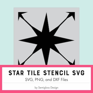 Star tegel stencil SVG voor Home decor-Marokkaanse stencil cut-bestand