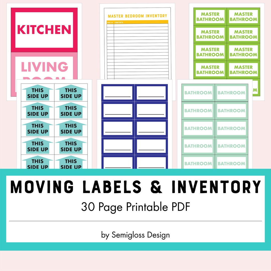 Printable Moving Labels and Inventory Sheets, Color-coded Labels for Packing Boxes, Moving Organizer - Etsy printable-moving-labels-and-inventory-sheets-color-coded-labels-for-packing-boxes-moving-organizer-etsy