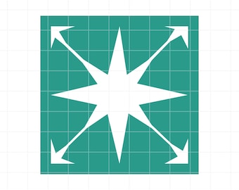 Star Tile Stencil SVG voor Home Decor - Marokkaans stencil gesneden bestand