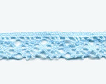 Sky Blue Lace 13 mm - coupon of 10.40 meters - lot 103