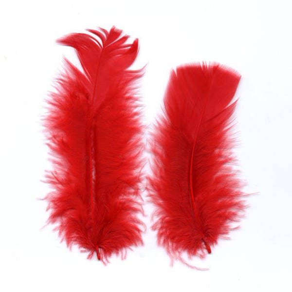 Plumes Duvet rouge