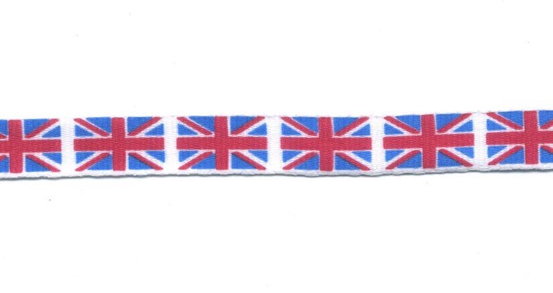 in 3 metre lengths Ribbon flag UK United Kingdom width 10 mm