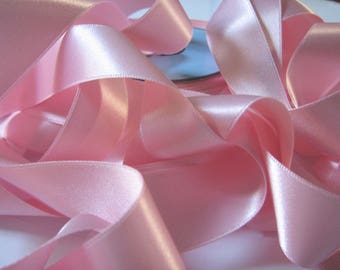 Light Pink satin ribbon per 5 meters - Widths of 6 mm, 10 mm and 66 mm