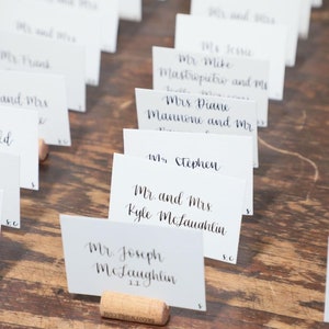 Wedding Place Cards | Wedding Escort Cards | Paper Place Cards | Calligraphy Place Cards | Custom Place Cards | Wedding Calligraphy