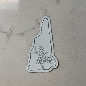 New Hampshire Minimalist Outline Magnet | NH Outline Magnet | NH Outline Magnet | Refrigerator, Filing Cabinet Magnet