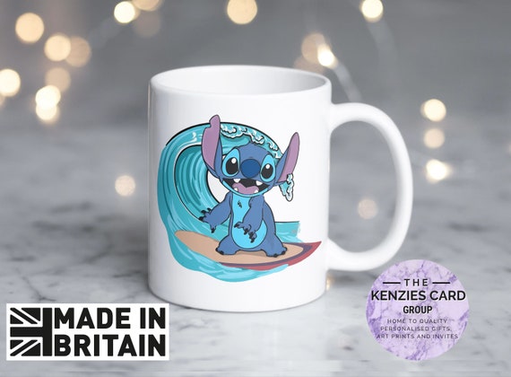 Personalised Disneys Lilo And Stitch - Surfing Stitch Mug - Disneys Stitch  Mug - Lilo and Stitch Mug