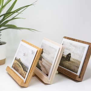 Landscape Wooden Desktop Easel, Handcrafted 5&quot;x 7&quot;, Wooden Picture frame, Removeable Stand, Wooden Photo Stand