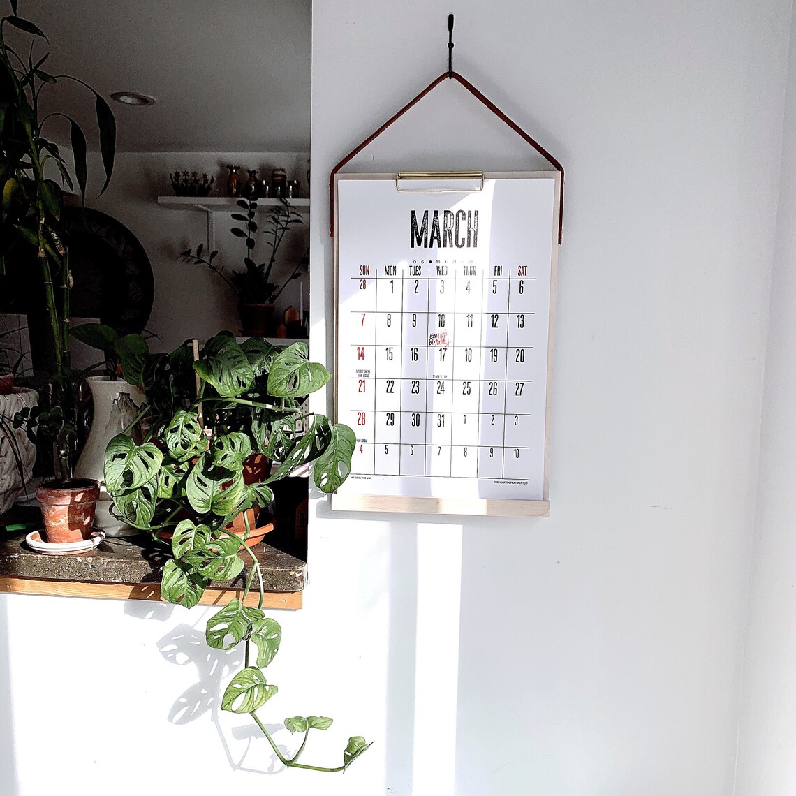 2021 Large Vintage WALL Calendar / Minimal Calendar/ Etsy
