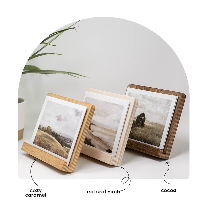 Handcrafted Wooden Desktop Easel, Picture frame, Wooden Photo Stand