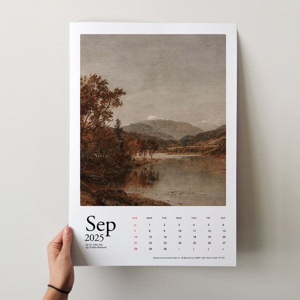 Hanging Wall Calendars 2025 Etsy