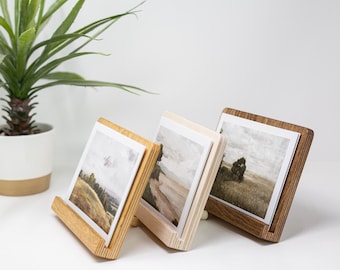 Handcrafted 5"x 7" Wooden Desktop Easel, Wooden Picture frame, Removeable Stand, Wooden Photo Stand
