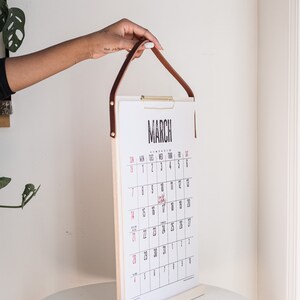 2021 Large Vintage WALL Calendar / Minimal Calendar/ | Etsy