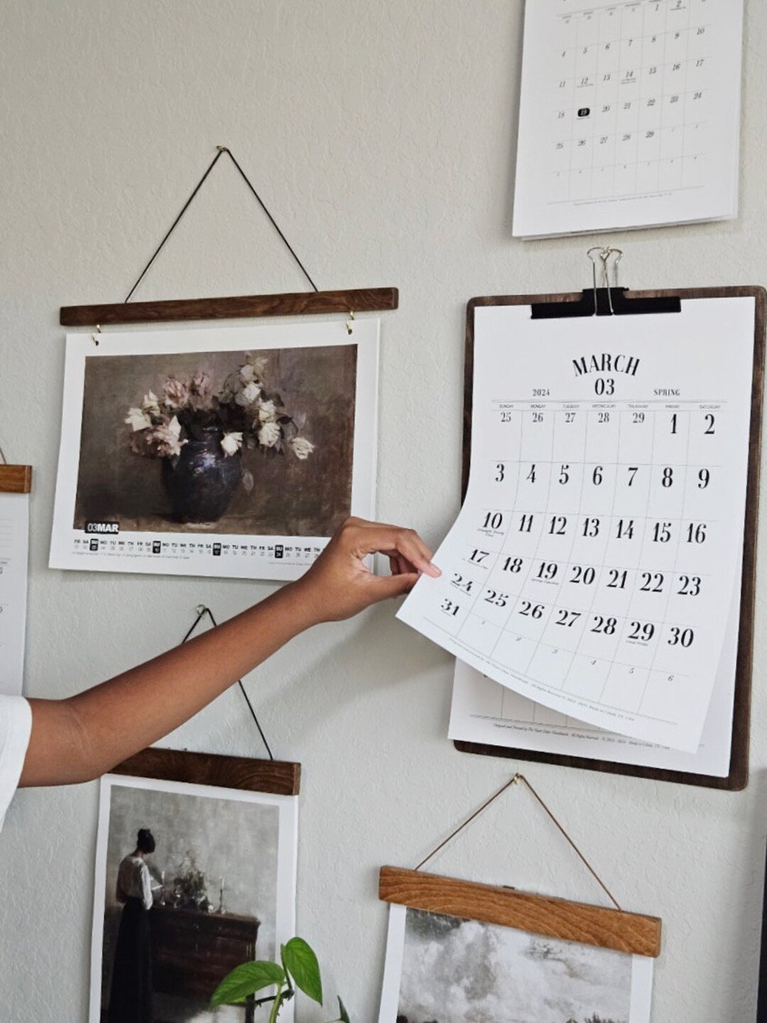 2024 WALL Calendar and Clipboard Bundle, Large Wall Calendar, Simple