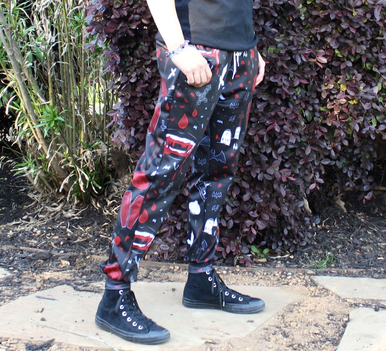 goth jogger pants