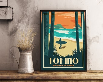 Tofino BC - Vintage Travel Poster