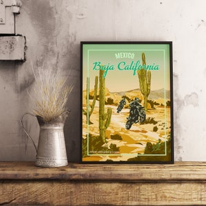 Baja California Mexiko - Vintage Reiseplakat