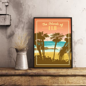 Fiji Vintage Travel Poster image 1