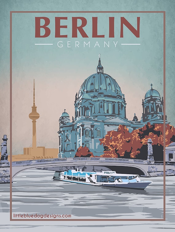 vintage retro travel /& railways posters Print #3 WINTER IN DEUTSCHLAND A3