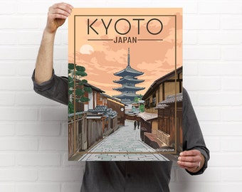 JT06 Vintage Japanese Kinkaku-Ji Kyoto Japan Travel Poster Art Print A4/A3/A2/A1 