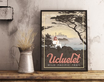 Ucluelet BC - Vintage Travel Poster