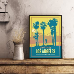Los Angeles California - Vintage Travel Poster