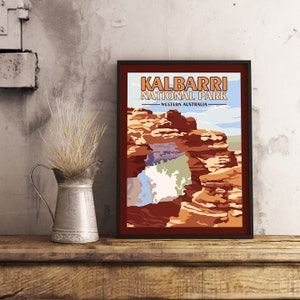 Kalbarri Western Australia - Vintage Reiseplakat