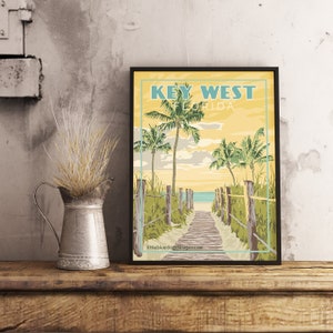 Key West Florida - Vintage Travel Poster