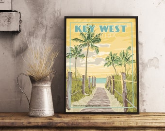 Key West Florida - Vintage Travel Poster