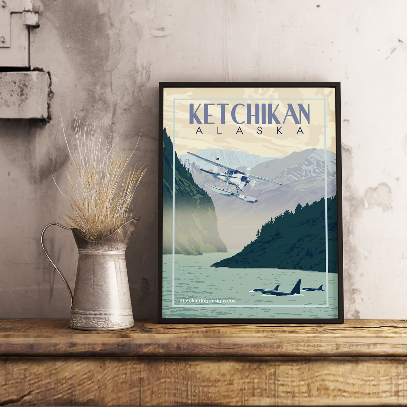 ketchikan-alaska-vintage-travel-poster-etsy