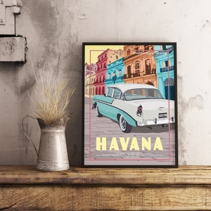 Havanna Kuba - Vintage Reiseplakat
