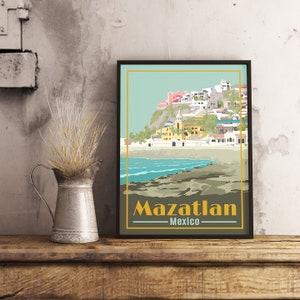 Mazatlan Mexico - Vintage Travel Poster