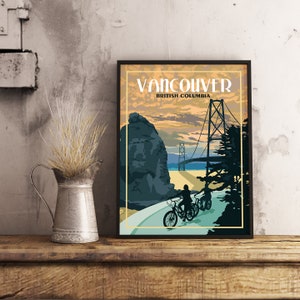 Vancouver BC - Vintage Travel Poster