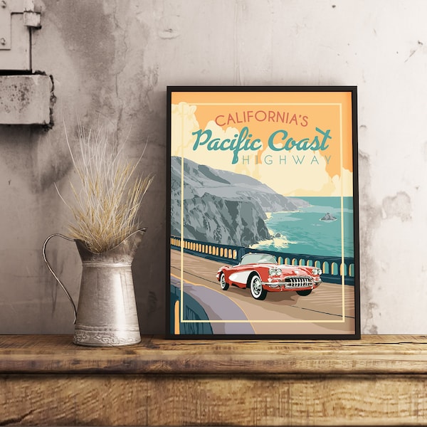 California Coast - Vintage Travel Poster