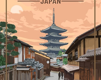 【中古】 海外おしゃれ旅行術 Kyoto Japan - Vintage Travel Poster - Etsy 日本