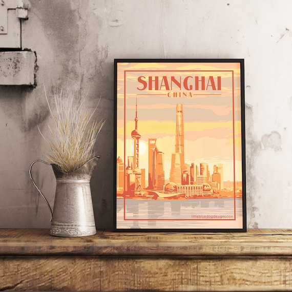 LLYOD TRIESTINO CHINE Rlvu - POSTER HQ 40x60cm d'une AFFICHE VINTAGE