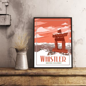 Whistler BC - Poster de viagens vintage
