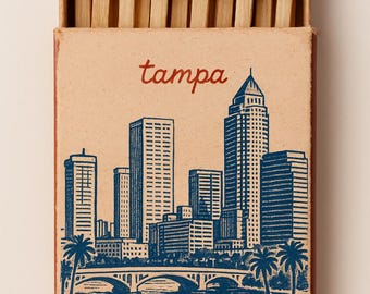 Tampa Matchbox-Style Art Print | 8x10 Instant Download