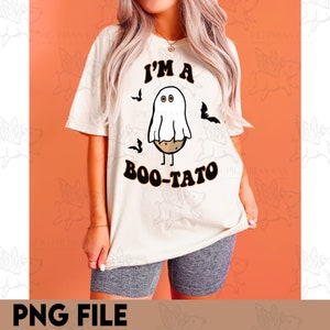 Im a BOO-tato png | Halloween png | cute potato shirt | cute ghost design | BOO png | spooky season png | digital download | png file