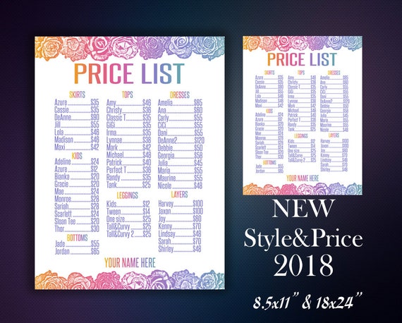 Lularoe Price Chart